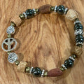 Olive Gratitude peace bracelet