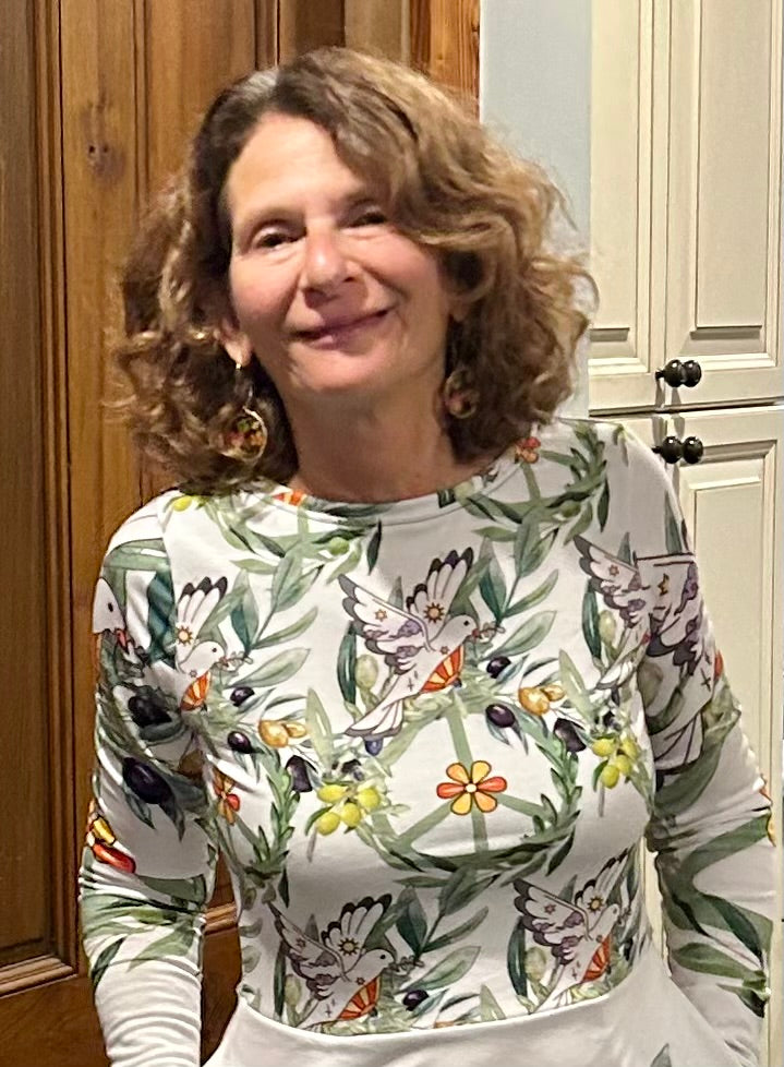Olive dove peace dress by Beth Gross-Santos